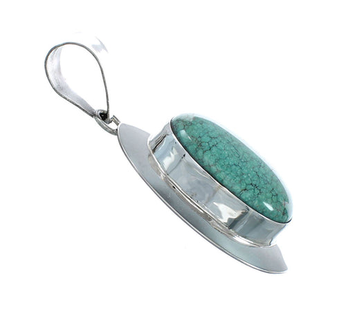 Sterling Silver Turquoise Navajo Pendant NN20527
